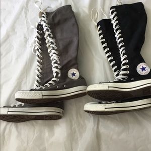 2 Pairs of Knee High Converse
